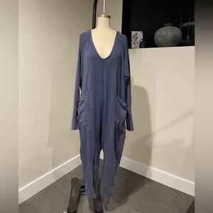 SOLD! FREE PEOPLE HOTSHOT LONG-SLEEVE ONESIE -MIDNIGHT NAVY
